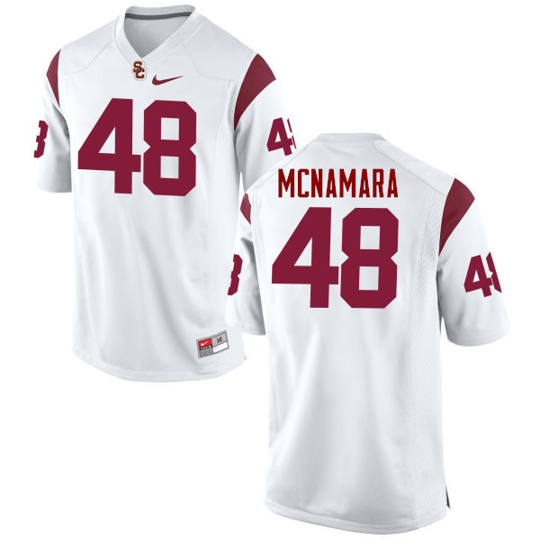 Men #48 Taylor McNamara USC Trojans College Football Jerseys-White - Click Image to Close